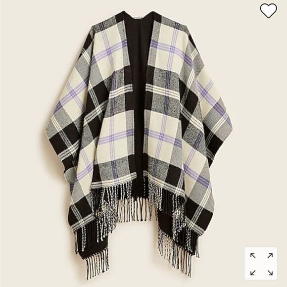 J CREW Wool Wrap Blanket Reversible NWT - Picture 5 of 6